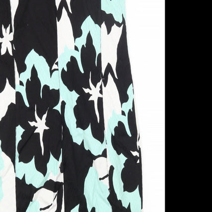 Damsel in a Dress Womens Multicoloured Floral Cotton A-Line Size 8 Round Neck Zip