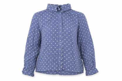 Womens UK Size 10 Divided by H&M Blue Basic Button-Up