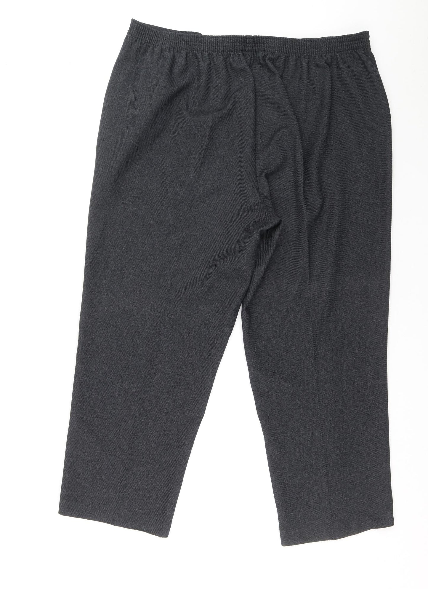 Bonmarché Womens Grey Polyester Trousers Size 20 L38.5 in Regular