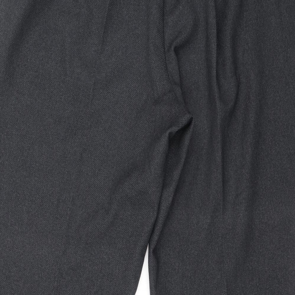 Bonmarché Womens Grey Polyester Trousers Size 20 L38.5 in Regular
