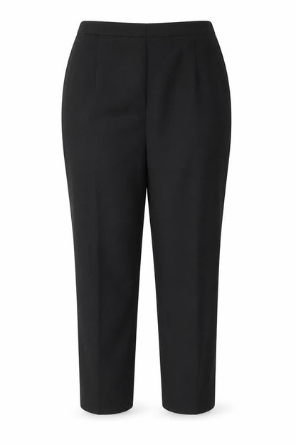 Womens UK Size 20 Preworn Regular Fit  Black Trousers