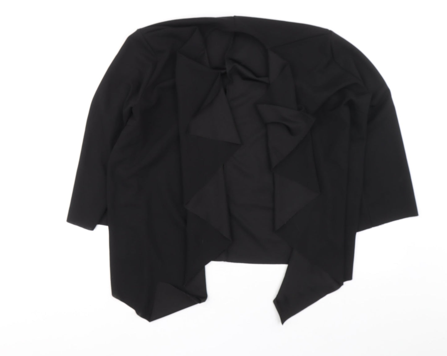 Womens UK Size 14 SHIEN Black Cardigan Jumper