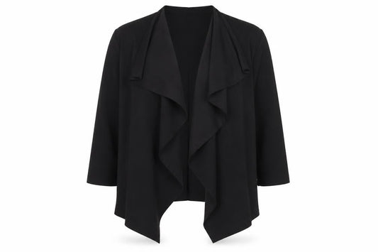 Womens UK Size 14 SHIEN Black Cardigan Jumper