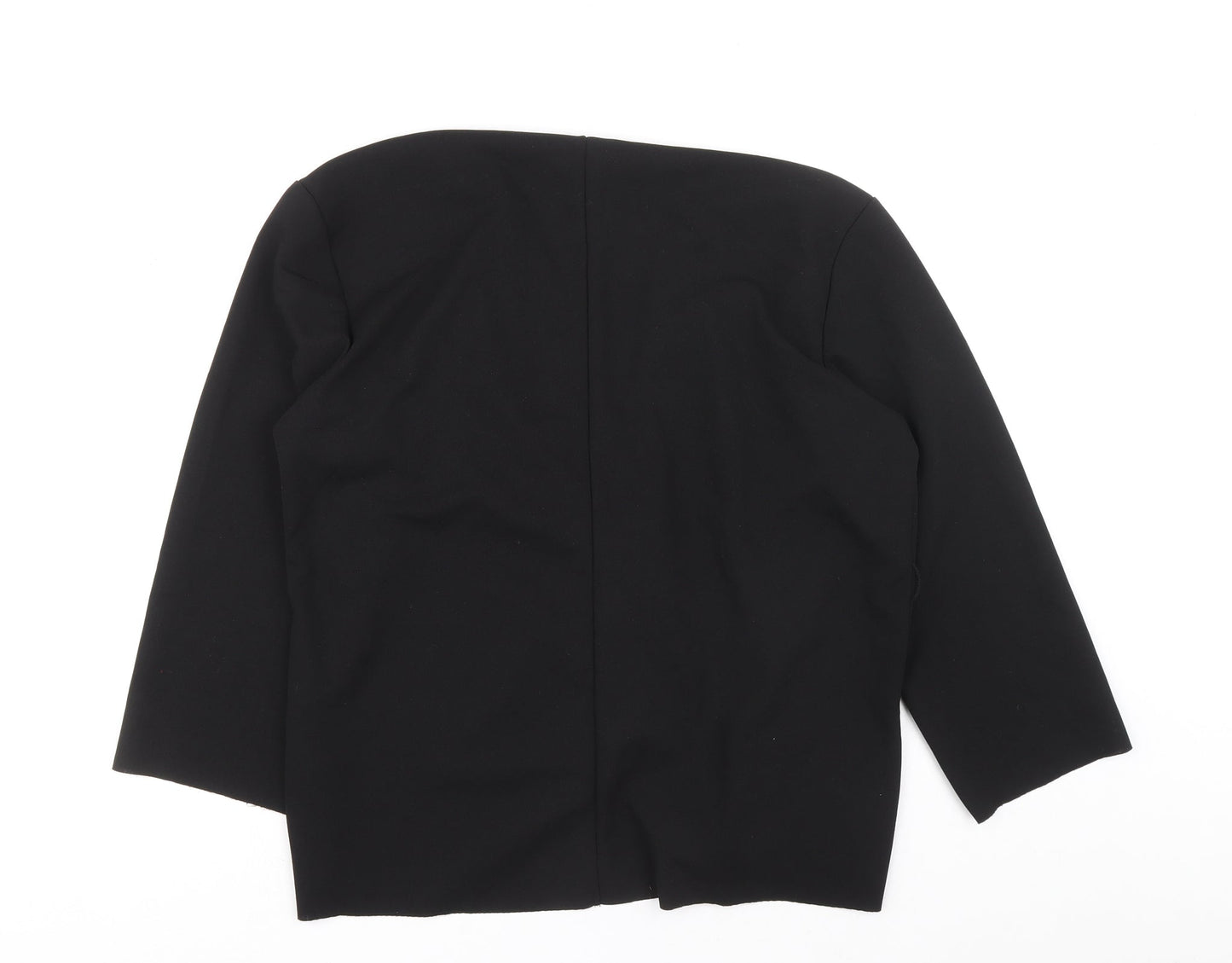 Womens UK Size 14 SHIEN Black Cardigan Jumper