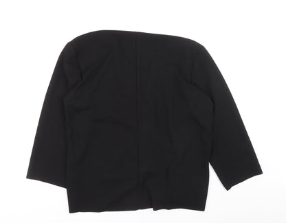 Womens UK Size 14 SHIEN Black Cardigan Jumper