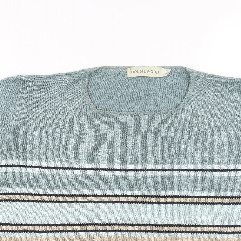 Womens UK Size M Holmewood Blue Pullover Jumper