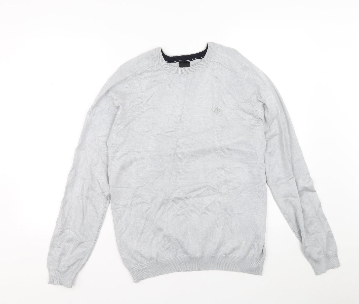 Womens UK Size M River Island Grey Pullover Jumper