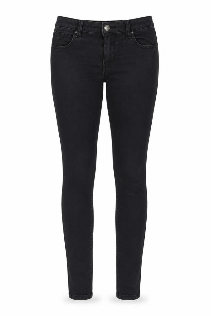 Womens UK Size 10 Denim & Co. Regular Fit Skinny Black Jeans