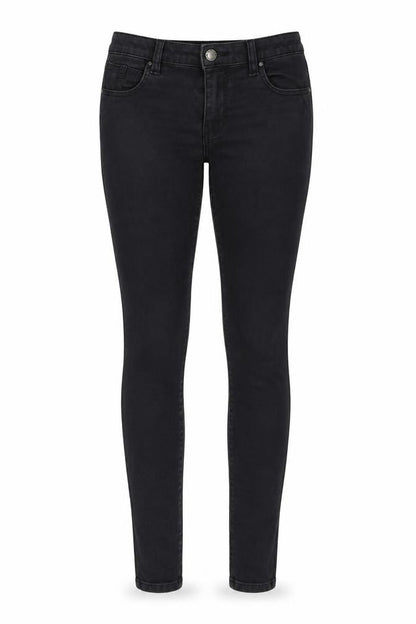 Womens UK Size 10 Denim & Co. Regular Fit Skinny Black Jeans