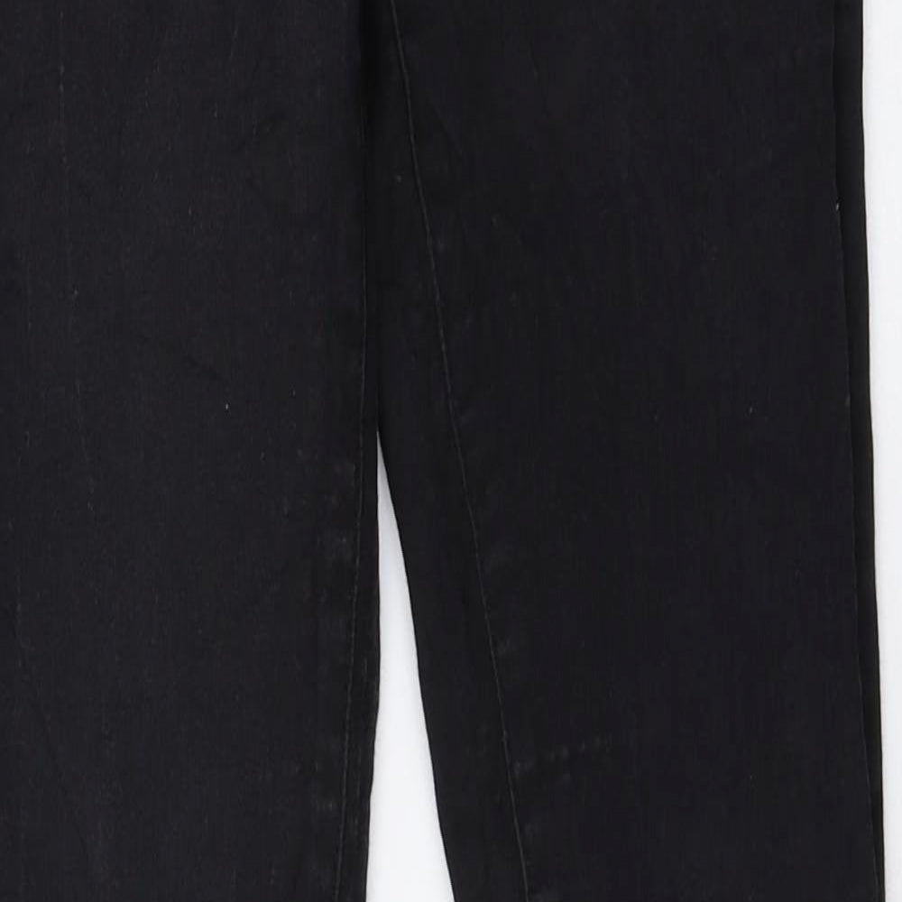Denim & Co. Womens Black Cotton Skinny Jeans Size 10 L29 in Regular Zip