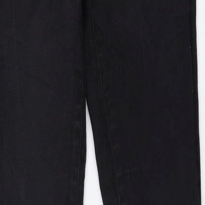 Denim & Co. Womens Black Cotton Skinny Jeans Size 10 L29 in Regular Zip