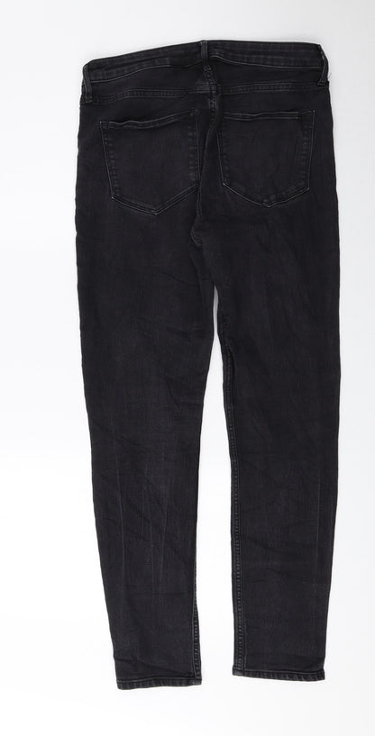 H&M Womens Black Cotton Skinny Jeans Size 30 in L26 in Regular Zip