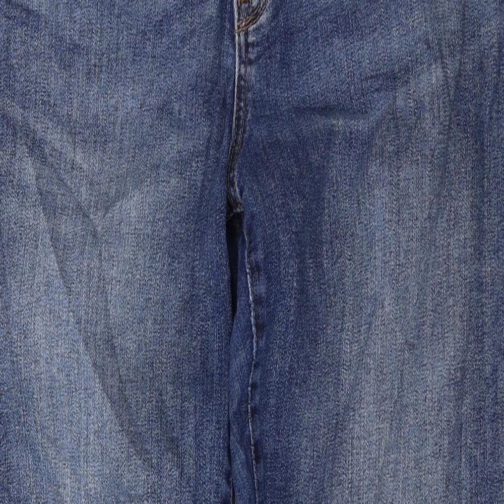Gap Mens Blue Cotton Tapered Jeans Size 32 in L27 in Regular Zip
