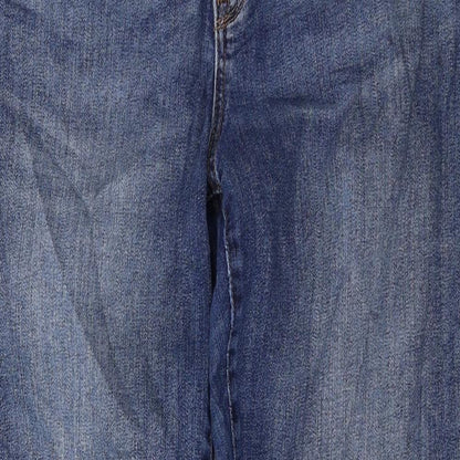 Gap Mens Blue Cotton Tapered Jeans Size 32 in L27 in Regular Zip