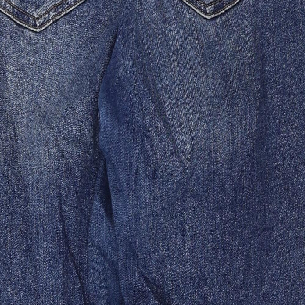 Gap Mens Blue Cotton Tapered Jeans Size 32 in L27 in Regular Zip