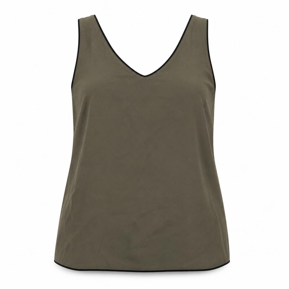 Womens UK Size 12 Papaya Green Basic Tank