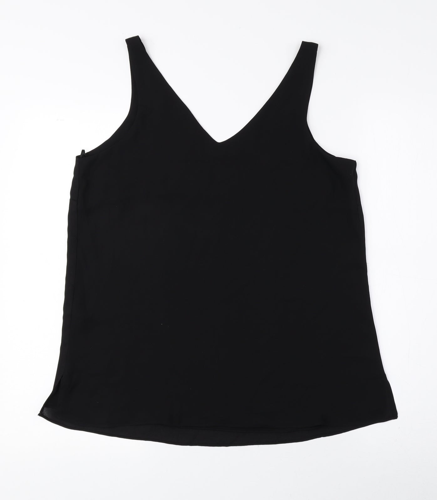Womens UK Size 10 Wallis Black Basic Tank