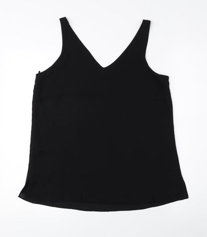 Womens UK Size 10 Wallis Black Basic Tank