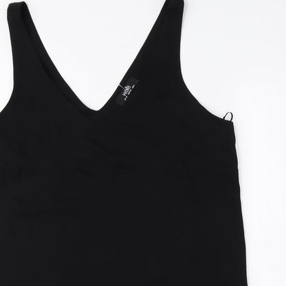 Womens UK Size 10 Wallis Black Basic Tank