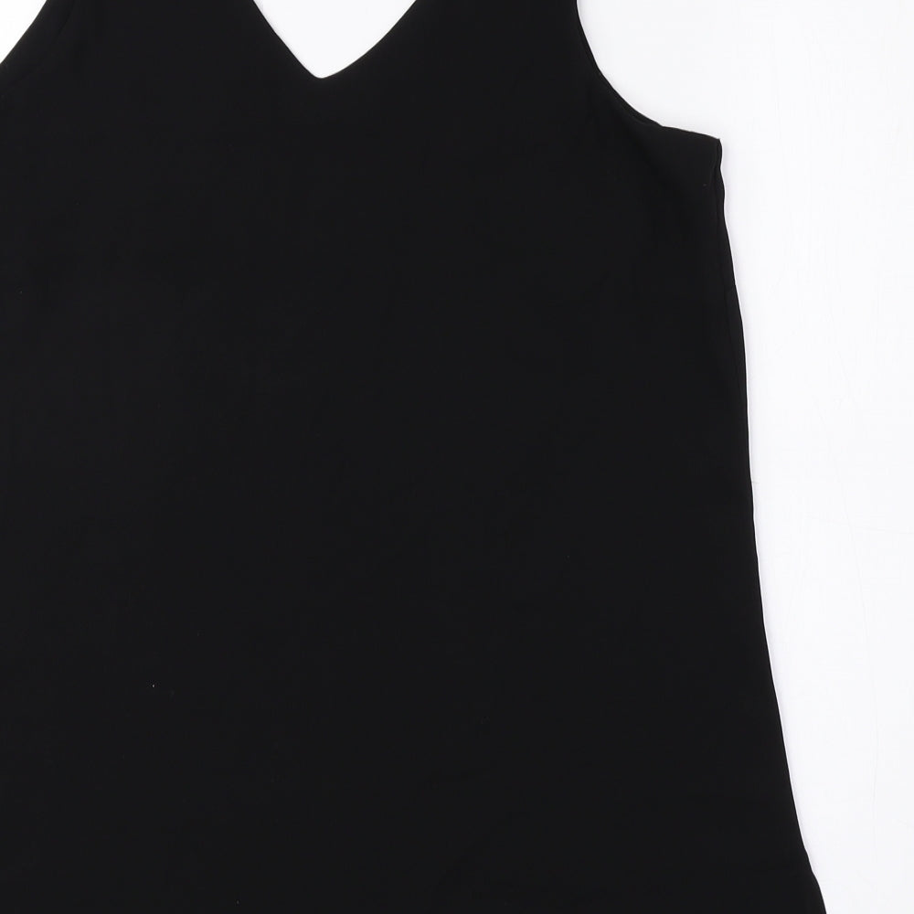 Womens UK Size 10 Wallis Black Basic Tank