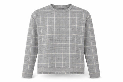 Primark Womens Grey Plaid Polyester Pullover Sweatshirt Size S Pullover