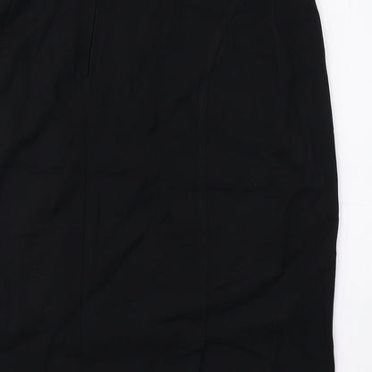Gerry Weber Womens Black Polyester Straight & Pencil Skirt Size 16 Zip