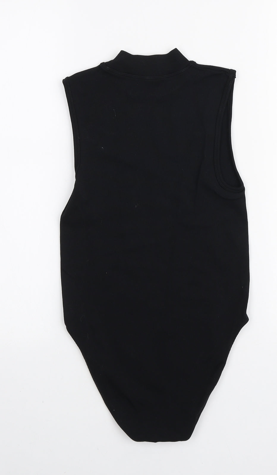 Primark Womens Black Nylon Bodysuit One-Piece Size XS Snap