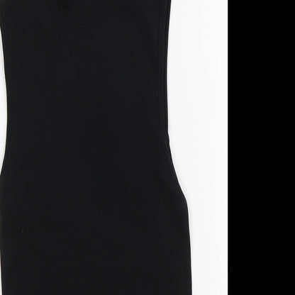 Primark Womens Black Nylon Bodysuit One-Piece Size XS Snap