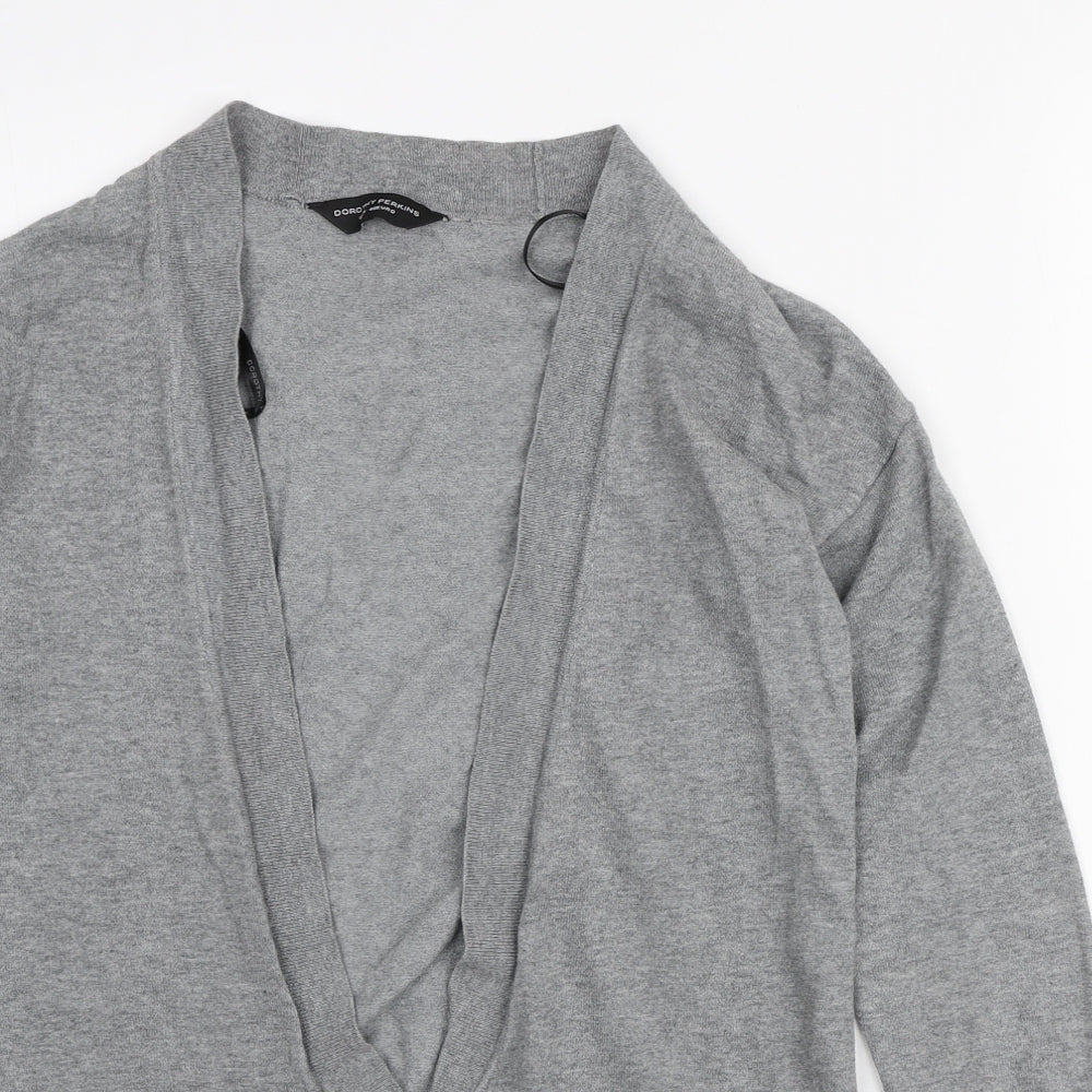 Womens UK Size 12 Dorothy Perkins Grey Cardigan Jumper