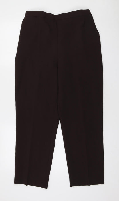 Womens UK Size 18 Preworn Regular Fit  Brown Trousers