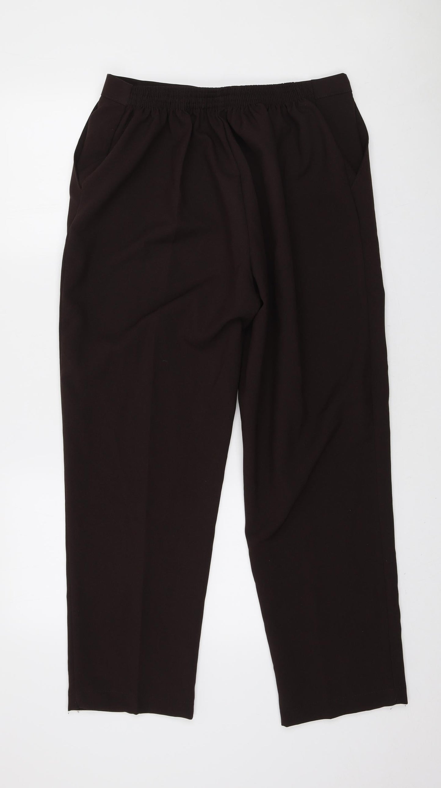 Womens UK Size 18 Preworn Regular Fit  Brown Trousers