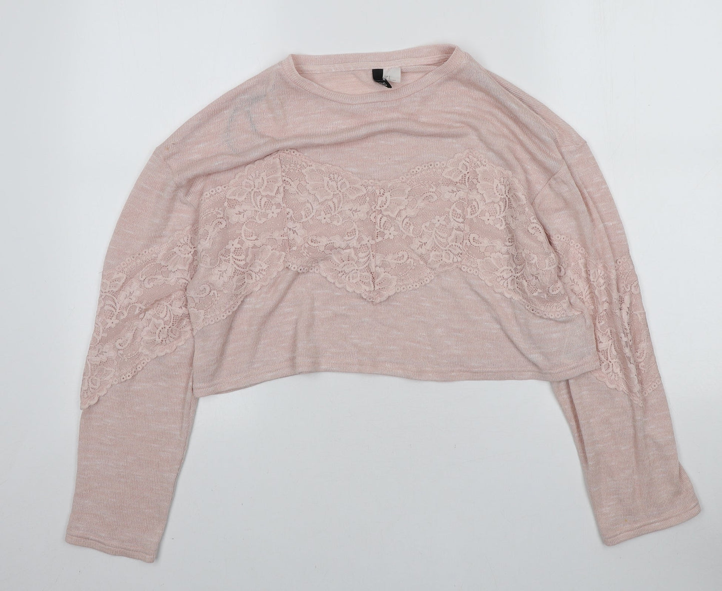 Womens UK Size S H&M Pink Pullover Jumper