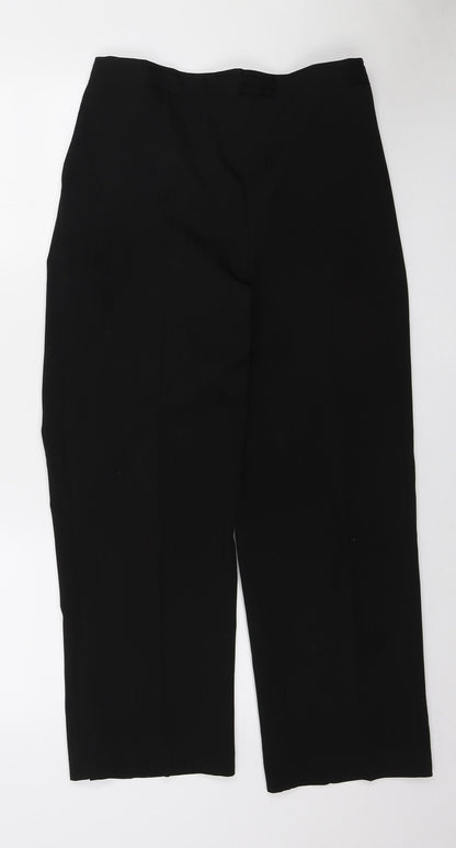 Womens UK Size 18 Preworn Regular Fit  Black Trousers