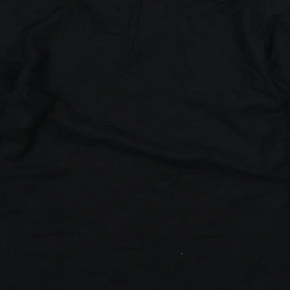 Kushi Womens Black Ramie Basic Blouse Size M V-Neck