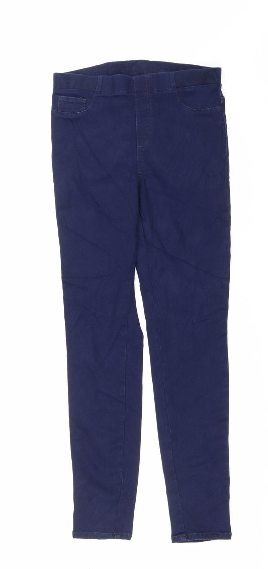 ESMARA Womens Blue Cotton Jegging Jeans Size 31 in L30 in Regular Drawstring