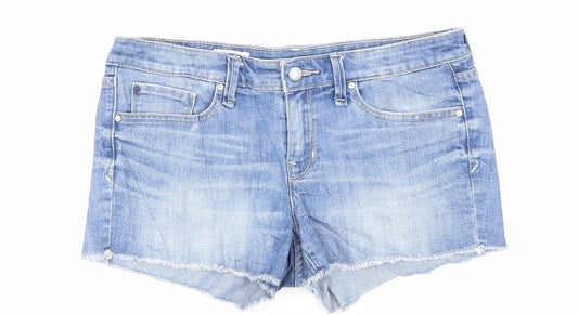 Gap Womens Blue Cotton Hot Pants Shorts Size 25 in L3 in Regular Zip