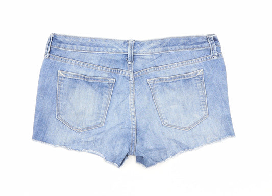 Gap Womens Blue Cotton Hot Pants Shorts Size 25 in L3 in Regular Zip