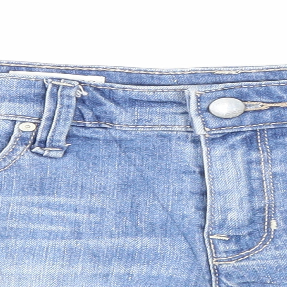 Gap Womens Blue Cotton Hot Pants Shorts Size 25 in L3 in Regular Zip