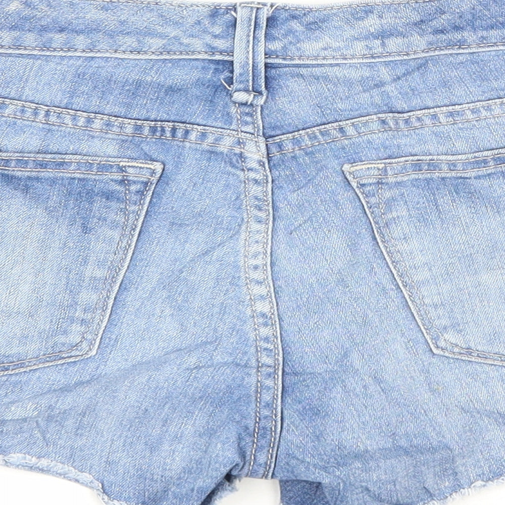 Gap Womens Blue Cotton Hot Pants Shorts Size 25 in L3 in Regular Zip