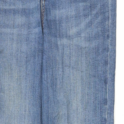 Gap Womens Blue Cotton Skinny Jeans Size 32 in L26 in Regular Zip