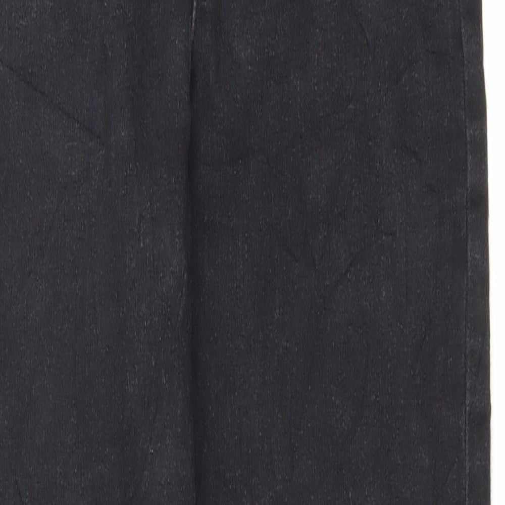 Missguided Womens Black Cotton Skinny Jeans Size 4 L28 in Regular Button - Lace up detail on front