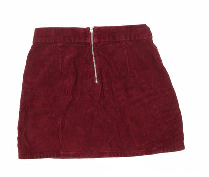 Womens UK Size 30 in Topshop A-Line Corduroy Skirt