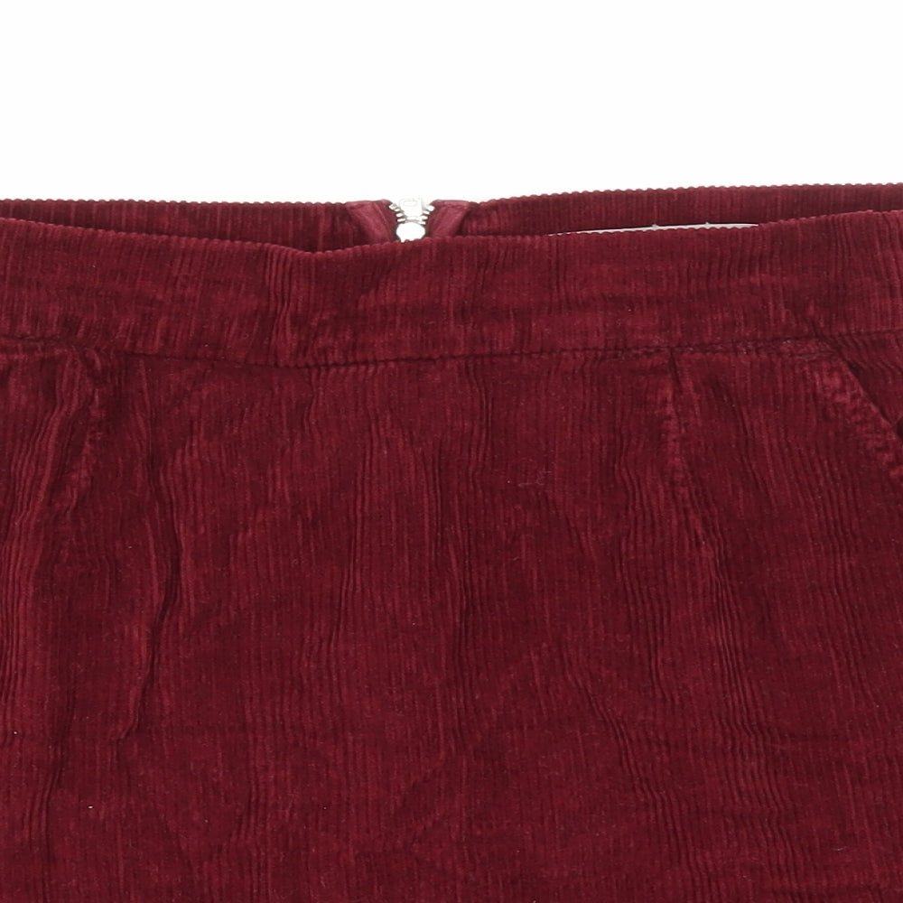 Womens UK Size 30 in Topshop A-Line Corduroy Skirt