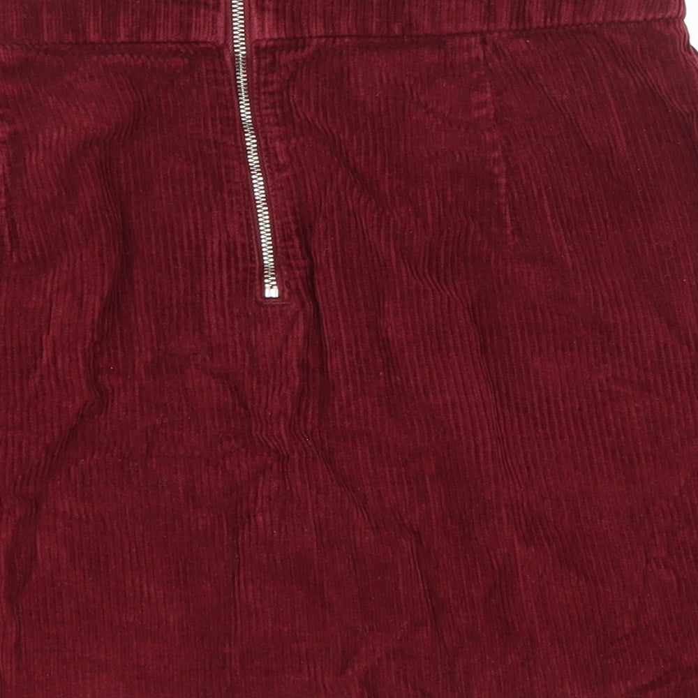 Womens UK Size 30 in Topshop A-Line Corduroy Skirt