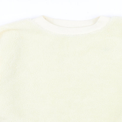 Topshop Womens Ivory Polyester Pullover Sweatshirt Size 8 Pullover