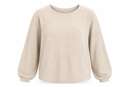 New Look Womens Beige Polyester Pullover Sweatshirt Size L Pullover