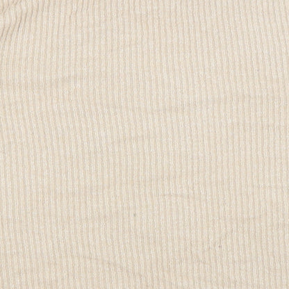 New Look Womens Beige Polyester Pullover Sweatshirt Size L Pullover