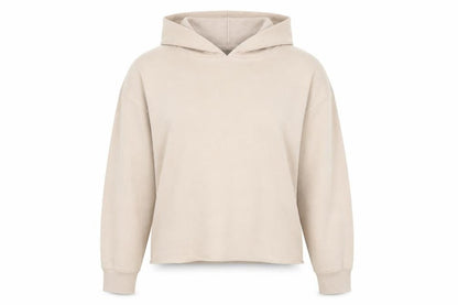 New Look Womens Beige Cotton Pullover Hoodie Size 14 Pullover