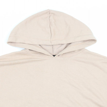 New Look Womens Beige Cotton Pullover Hoodie Size 14 Pullover