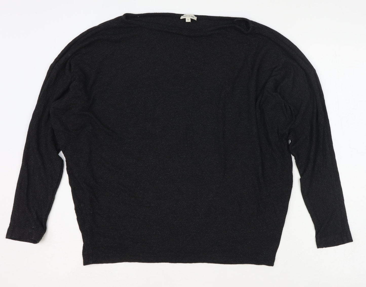 Womens UK Size 12 River Island Grey Pullover Jumper
